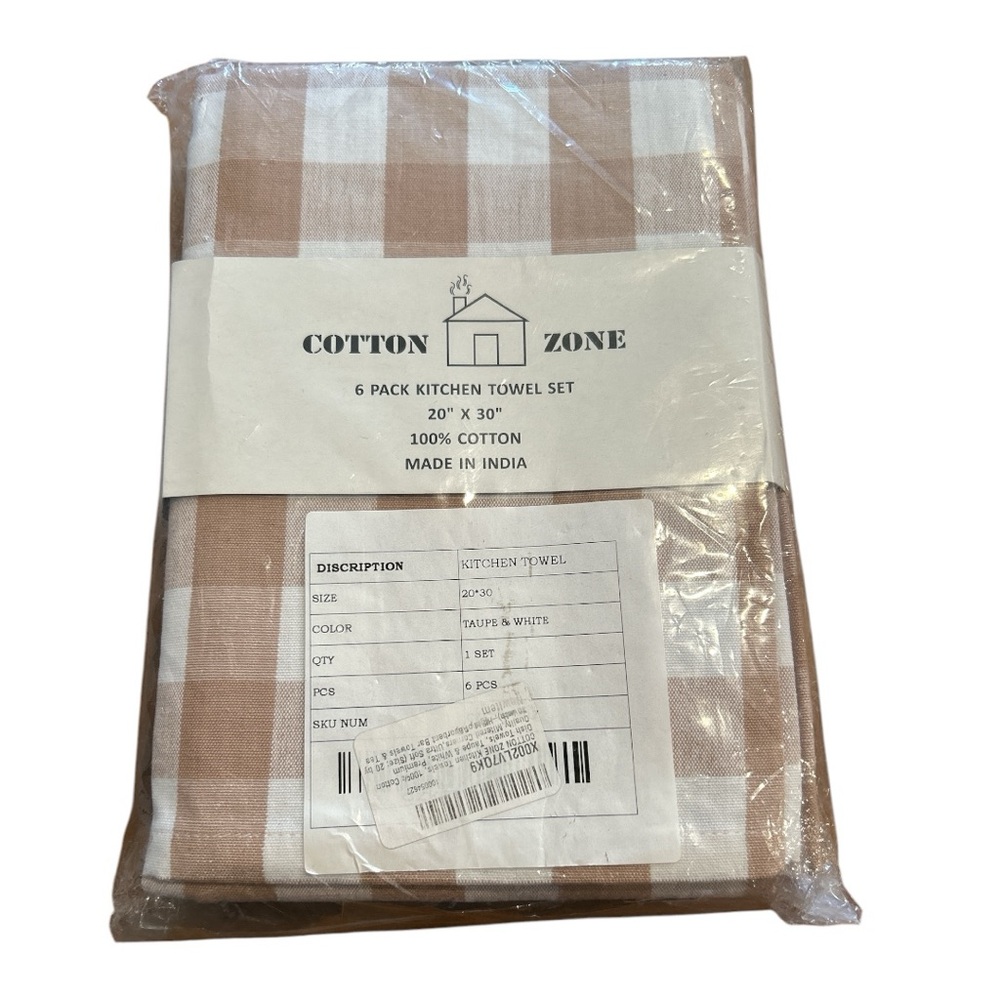 Kitchen Towels set of 6 100% Cotten NIP